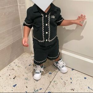 Kith Kids Black Matching Set